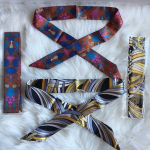 Twilly Silky Scarf 4pcs